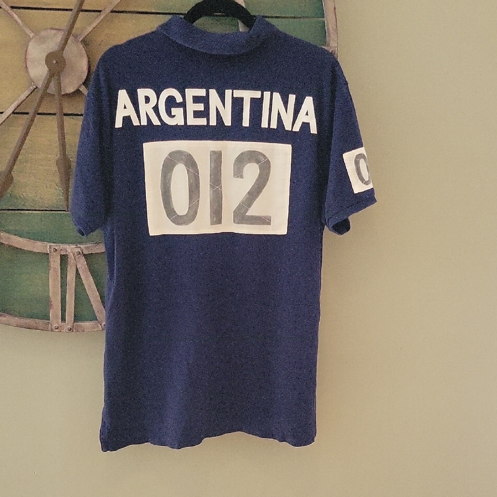 Vintage Polo By Ralph Lauren Big Pony Argentina Track And Field 1934 Polo Shirt - Picture 6 of 12